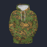 Modetrail Rust Partisan Camo Fleece Hoodie Costume, Military Costume S-5XL US Size, Gift For Him