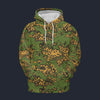 Modetrail Rust Partisan Camo Tracksuit Costume Hoodie Sweatshirt T-Shirt Sweatpants, Military Costume S-5XL US Size