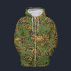 Modetrail Rust Partisan Camo Tracksuit Costume Hoodie Sweatshirt T-Shirt Sweatpants, Military Costume S-5XL US Size