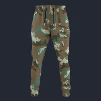 Modetrail SADF Chocolate Chip Soldier 2000 Camo Sweatpants Costume, Military Costume S-5XL US Size, Gift For Him