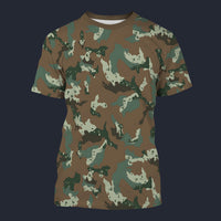 Modetrail SADF Chocolate Chip Soldier 2000 Camo Tracksuit Costume Hoodie Sweatshirt T-Shirt Sweatpants, Military Costume S-5XL US Size