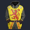Modetrail Scotland Robert the Bruce Tracksuit Costume Hoodie Sweatshirt T-Shirt Sweatpants, History Costume S-5XL US Size