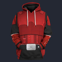 Modetrail Sith Trooper - Final Order Stormtrooper Fleece Hoodie Costume, Star Wars Costume S-5XL US Size, Gift For Him