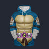 Modetrail Slash TMNT Fortnite Zip Hoodie Costume, S-5XL US Size, Gift For Him