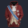 Modetrail Spain Charles III Fleece Zip Hoodie Costume, History Costume S-5XL US Size, Gift For Him