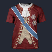 Modetrail Spain Charles III Tracksuit Costume Hoodie Sweatshirt T-Shirt Sweatpants, History Costume S-5XL US Size