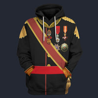 Modetrail Spain King Alfonso XII Version 2 Tracksuit Costume Hoodie Sweatshirt T-Shirt Sweatpants, History Costume S-5XL US Size