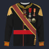 Modetrail Spain King Alfonso XII Version 2 Long Sleeves Costume, History Costume S-5XL US Size, Gift For Him
