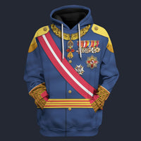 Modetrail Spain King Alfonso XIII Hoodie Costume, History Costume S-5XL US Size, Gift For Him