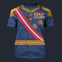 Modetrail Spain King Alfonso XIII Tracksuit Costume Hoodie Sweatshirt T-Shirt Sweatpants, History Costume S-5XL US Size