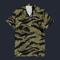 Modetrail Special Forces American Tiger Stripe CAMO Hawaiian Shirt Costume, American Costume S-5XL US Size, Unisex Button Down Shirt