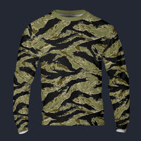 Modetrail Special Forces American Tiger Stripe CAMO Long Sleeves Costume, American Costume S-5XL US Size, Gift For Him