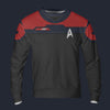 Modetrail Standard Duty Uniform Command Division Sweatshirt Costume, Star Trek Costume S-5XL US Size, Gift For Him