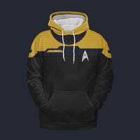 Modetrail Standard Duty Uniform Operations Division Tracksuit Costume Hoodie Sweatshirt T-Shirt Sweatpants, Star Trek Costume S-5XL US Size