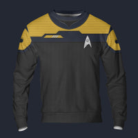 Modetrail Standard Duty Uniform Operations Division Sweatshirt Costume, Star Trek Costume S-5XL US Size, Gift For Him