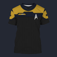 Modetrail Standard Duty Uniform Operations Division T-shirt Costume, Star Trek Costume S-5XL US Size, Gift For Him