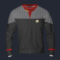 Modetrail Standard Uniform 2370s Command Division Sweatshirt Costume, Star Trek Costume S-5XL US Size, Gift For Him
