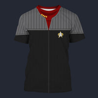 Modetrail Standard Uniform 2370s Command Division Tracksuit Costume Hoodie Sweatshirt T-Shirt Sweatpants, Star Trek Costume S-5XL US Size