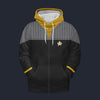 Modetrail Standard Uniform 2370s Operations Division Fleece Hoodie Costume, Star Trek Costume S-5XL US Size, Gift For Him