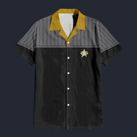 Modetrail Standard Uniform 2370s Operations Division Hawaiian Shirt Costume, Star Trek Costume S-5XL US Size, Unisex Button Down Shirt