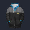Modetrail Standard Uniform 2370s Science Division Fleece Zip Hoodie Costume, Star Trek Costume S-5XL US Size, Gift For Him