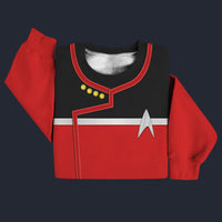 Modetrail Standard Uniform Command Division Starfleet 2380_s Sweater Costume, Star Trek Costume S-5XL US Size, Gift For Him