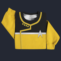 Modetrail Standard Uniform Operations Division Starfleet 2380_s Sweater Costume, Star Trek Costume S-5XL US Size, Gift For Him