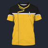 Modetrail Standard Uniform Operations Division Starfleet 2380_s T-shirt Costume, Star Trek Costume S-5XL US Size, Gift For Him