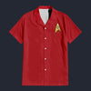Modetrail Star Trek TOS Original Series Red Tracksuit Costume Hoodie Sweatshirt T-Shirt Sweatpants, S-5XL US Size