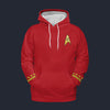 Modetrail Star Trek TOS Original Series Red Tracksuit Costume Hoodie Sweatshirt T-Shirt Sweatpants, S-5XL US Size