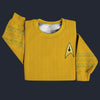 Modetrail Star Trek TOS Original Series Yellow Tracksuit Costume Hoodie Sweatshirt T-Shirt Sweatpants, S-5XL US Size