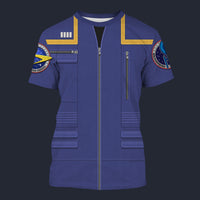 Modetrail Star Trek Uniform 2150s Operations T-shirt Costume, S-5XL US Size, Gift For Him