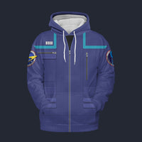 Modetrail Star Trek Uniform 2150s Science Fleece Hoodie Costume, S-5XL US Size, Gift For Him