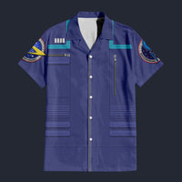 Modetrail Star Trek Uniform 2150s Science Hawaiian Shirt Costume, S-5XL US Size, Unisex Button Down Shirt