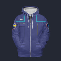 Modetrail Star Trek Uniform 2150s Science Zip Hoodie Costume, S-5XL US Size, Gift For Him