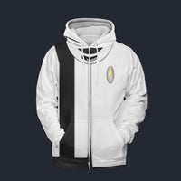 Modetrail Starfleet Duty Uniform 32nd Century Medical Division Fleece Zip Hoodie Costume, Star Trek Costume S-5XL US Size, Gift For Him