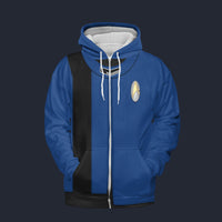 Modetrail Starfleet Duty Uniform 32nd Century Sciences Division Fleece Zip Hoodie Costume, Star Trek Costume S-5XL US Size, Gift For Him