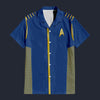 Modetrail Starfleet Duty Uniform Captain Discovery Hawaiian Shirt Costume, Star Trek Costume S-5XL US Size, Unisex Button Down Shirt