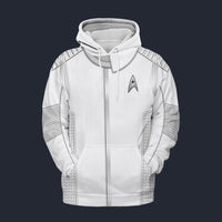 Modetrail Starfleet Duty Uniform Medical Discovery Tracksuit Costume Hoodie Sweatshirt T-Shirt Sweatpants, Star Trek Costume S-5XL US Size
