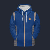 Modetrail Starfleet Duty Uniform Operations Division Discovery Tracksuit Costume Hoodie Sweatshirt T-Shirt Sweatpants, Star Trek Costume S-5XL US Size