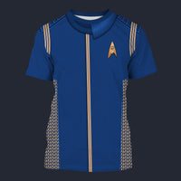 Modetrail Starfleet Duty Uniform Operations Division Discovery T-shirt Costume, Star Trek Costume S-5XL US Size, Gift For Him