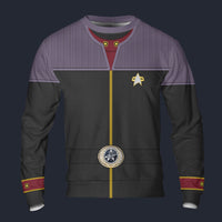 Modetrail Starfleet Flag Officers Duty Uniforms Commodore Long Sleeves Costume, Star Trek Costume S-5XL US Size, Gift For Him