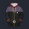 Modetrail Starfleet Flag Officers Duty Uniforms Fleet Admiral Fleece Hoodie Costume, Star Trek Costume S-5XL US Size, Gift For Him