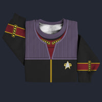 Modetrail Starfleet Flag Officers Duty Uniforms Fleet Admiral Sweater Costume, Star Trek Costume S-5XL US Size, Gift For Him