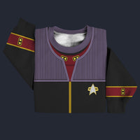 Modetrail Starfleet Flag Officers Duty Uniforms Rear Admiral Sweater Costume, Star Trek Costume S-5XL US Size, Gift For Him