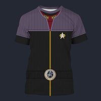 Modetrail Starfleet Flag Officers Duty Uniforms Vice Admiral T-shirt Costume, Star Trek Costume S-5XL US Size, Gift For Him