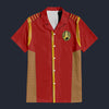 Modetrail Starfleet Red Uniform Admiral Discovery Hawaiian Shirt Costume, Star Trek Costume S-5XL US Size, Unisex Button Down Shirt