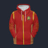Modetrail Starfleet Red Uniform Admiral Discovery Hoodie Costume, Star Trek Costume S-5XL US Size, Gift For Him