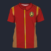 Modetrail Starfleet Red Uniform Admiral Discovery Tracksuit Costume Hoodie Sweatshirt T-Shirt Sweatpants, Star Trek Costume S-5XL US Size