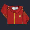 Modetrail Starfleet Red Uniform Captain Discovery Tracksuit Costume Hoodie Sweatshirt T-Shirt Sweatpants, Star Trek Costume S-5XL US Size